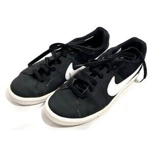 Nike Court Royale Womens Size 7.5 Black White Athletic Running Shoes Sneakers